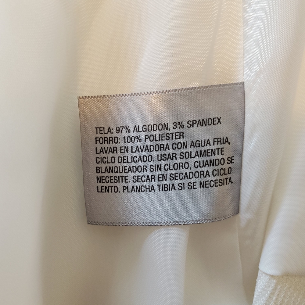 NWT Creamy white Worthington lined blazer - Picture 4 of 5